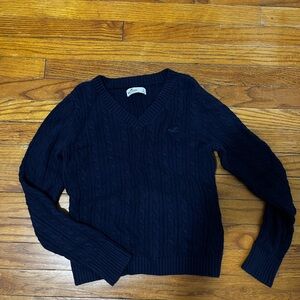 Hollister navy blue sweater